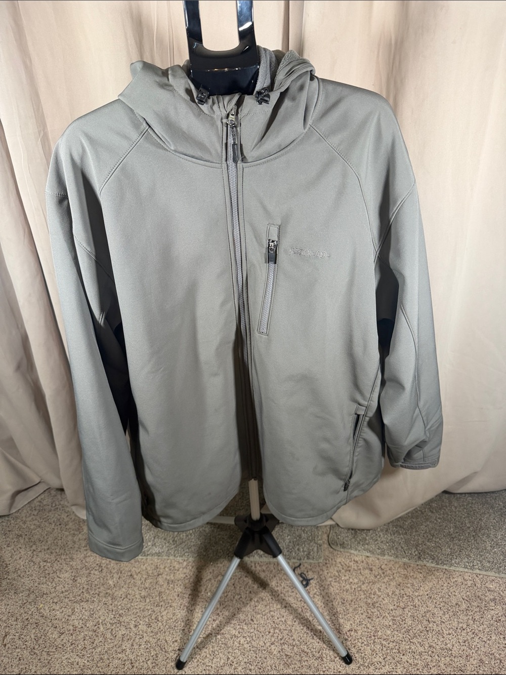 RedHead Men’s Hooded Performance Jacket in Sage Gray